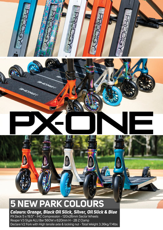 New Envy Prodigy PX-One Scooter. Perfect gift for Christmas. Best scooters in Australia at Bicycle Centre. Kids scooters. Adults scooters. Teen scooters.