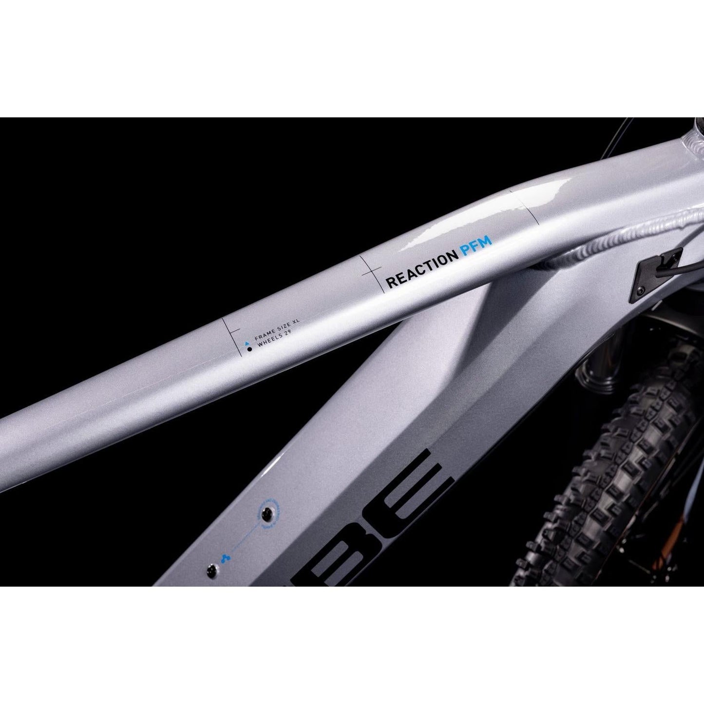 Cube Reaction Hybrid Performance 500 Electric Hardtail Mountain Bike Polar Silver 'n' Blue