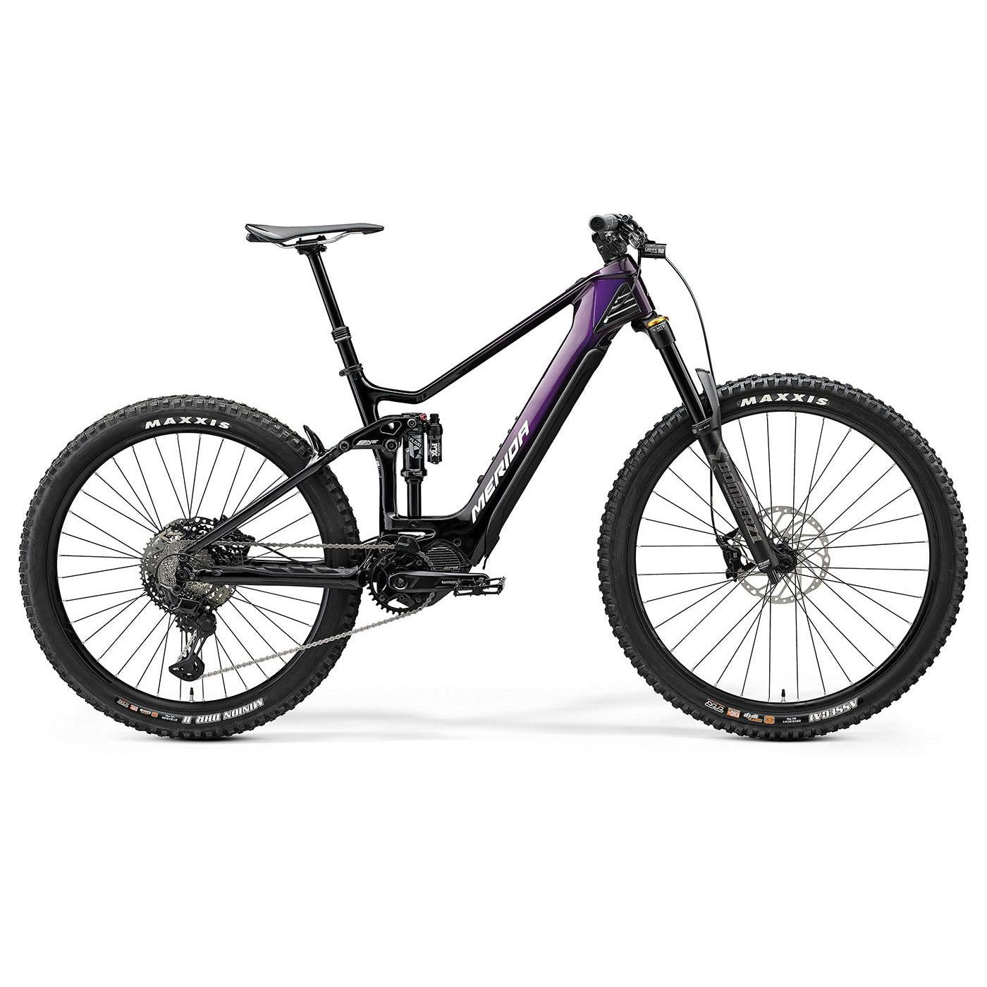 Merida eOne-Sixty 8000 Electric Mountain Bike Dark Purple/Black Fade (2022)