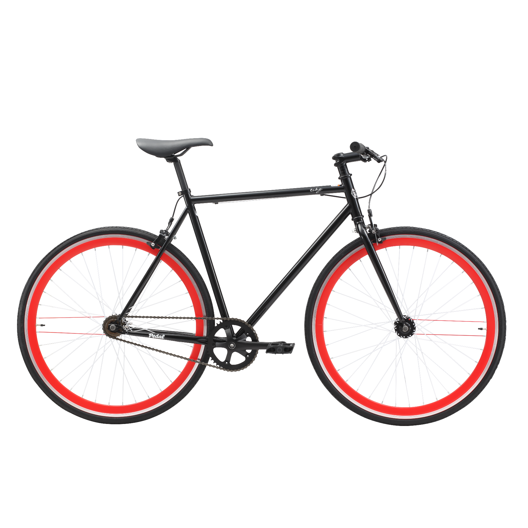 fixi pedale Pedal Messenger Tokyo Fixie Bike Black – Bicycle Centre