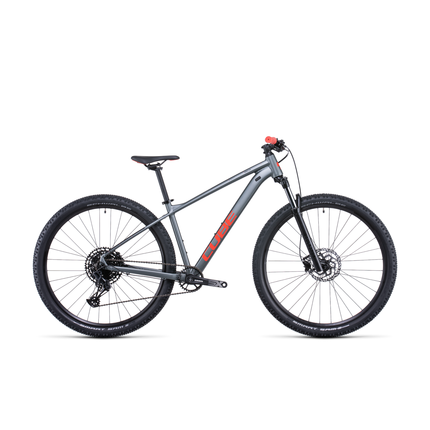 Cube Analog Hardtail Mountain Bike Flashgrey Red