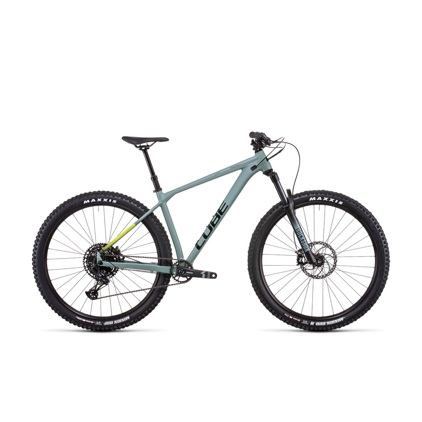 Cube Reaction TM Hardtail Mountain Bike Olive Lime