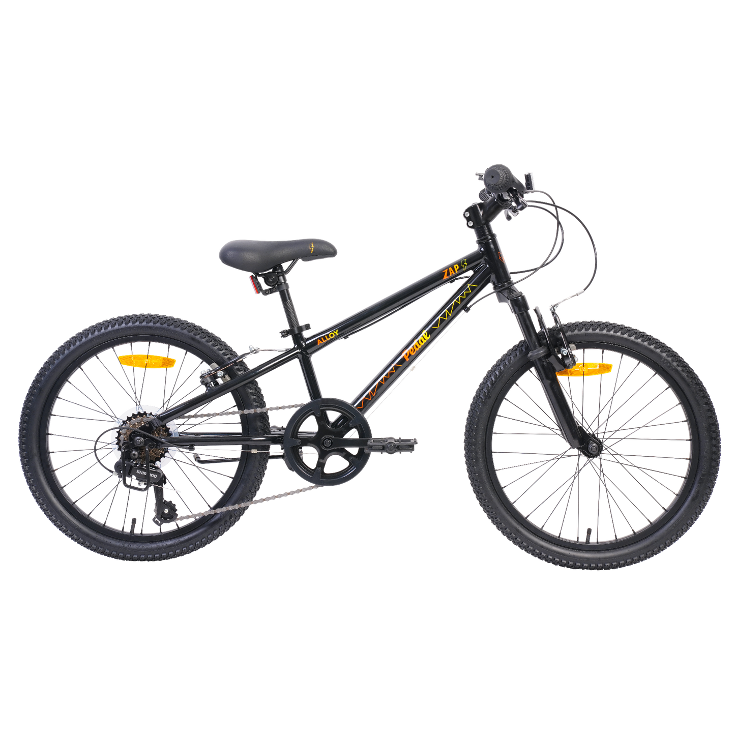 Pedal Zap 20'' Kids Bike Black/Yellow