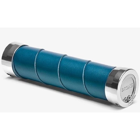 Brooks Slender Leather Grips 130/130mm Teal
