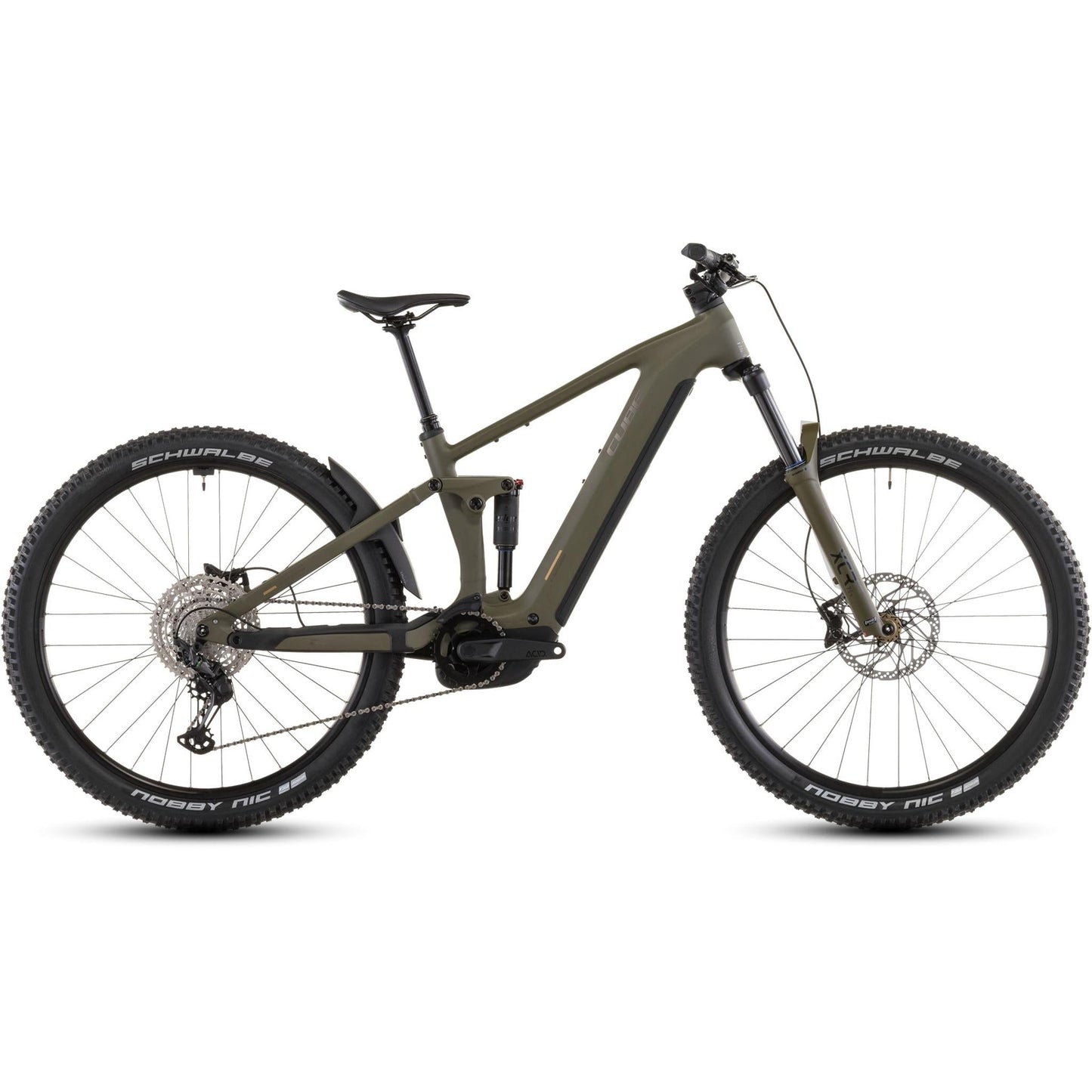 Cube Stereo Hybrid ONE44 Pro 800 Electric Trail Bike Dustyolive'n'Gold