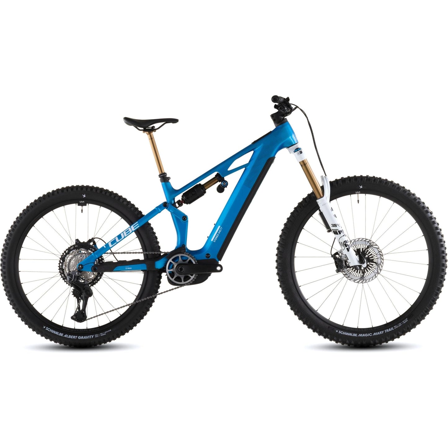 Cube Stereo Hybrid ONE77 HPC AT Electric Enduro Bike Actionteam