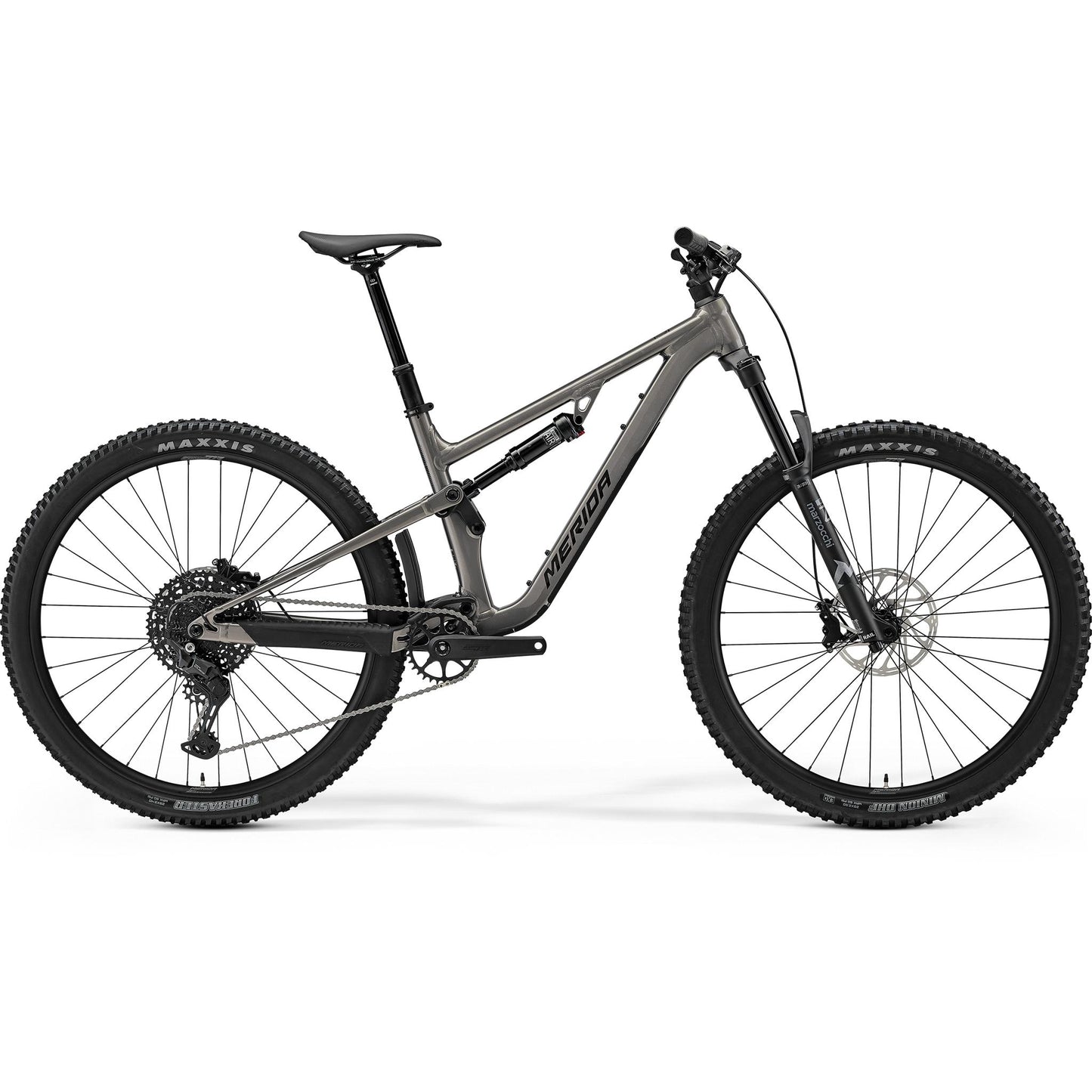 Merida One-Forty 400 Trail Bike Warm Slate Grey/Golden Black