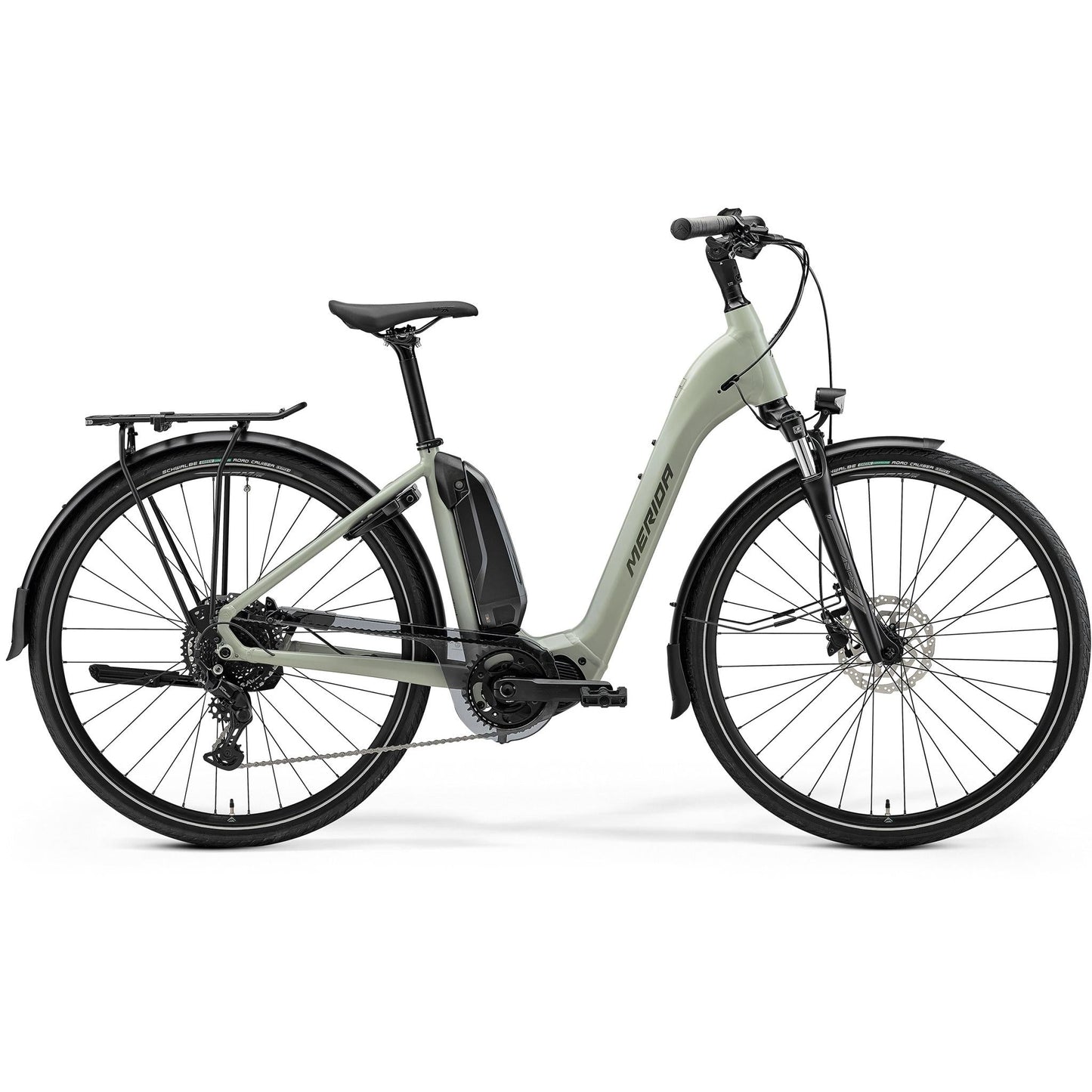Merida eSpresso City 300 EQ SE Electric Hybrid Bike Silk Early Moss Green