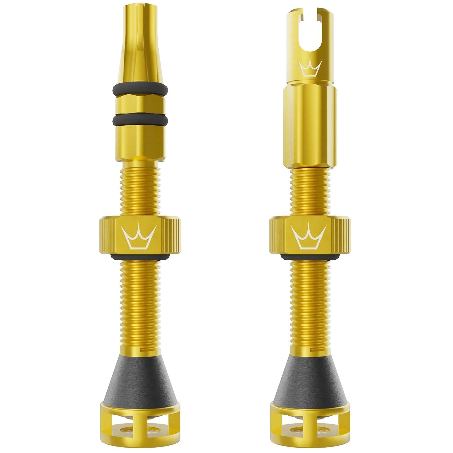 Peatys Holeshot Fast Flow Tubeless Valves (Pair) 42mm - Gold
