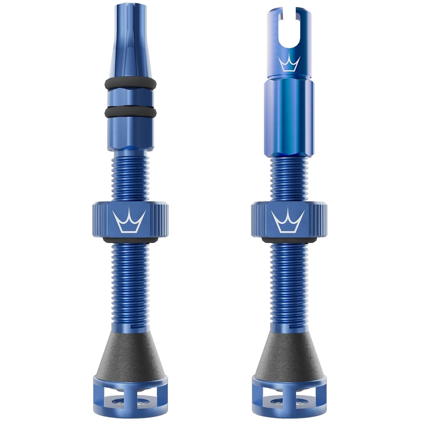 Peatys Holeshot Fast Flow Tubeless Valves (Pair) 42mm - Navy
