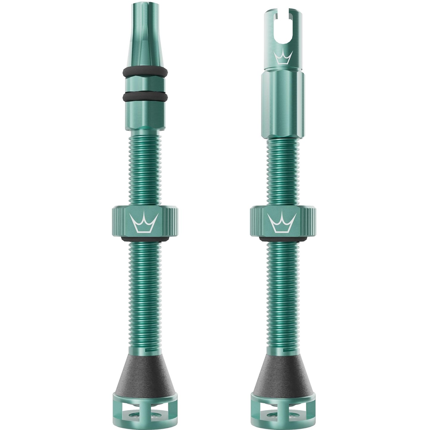 Peatys Holeshot Fast Flow Tubeless Valves (Pair) 60mm - Jade