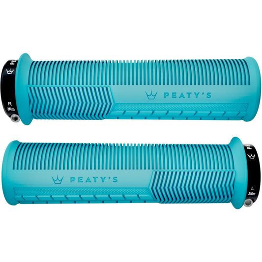 Peatys Monarch Mushroom Grips Thick 130x32-34mm Turquoise