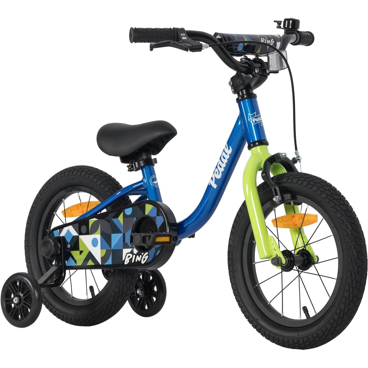 Pedal Bing 14'' Kids Bike Blue/Lime