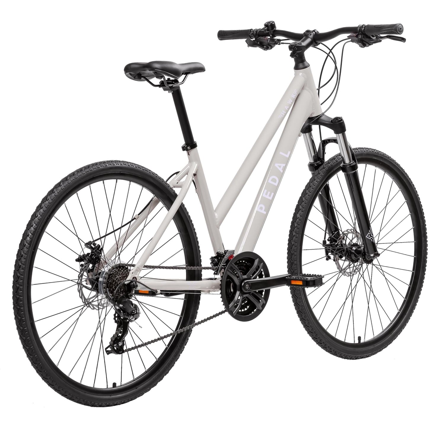 Pedal Hawk 2 TP Hybrid Bike Gloss Cool Grey/Lilac