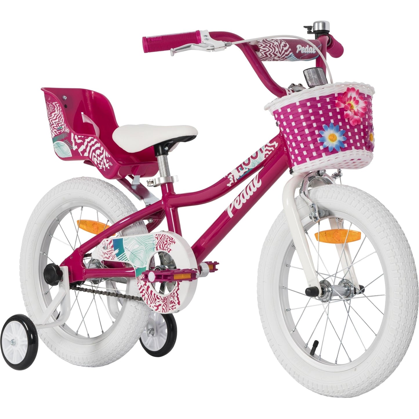 Pedal Hoot Alloy 16'' Kids Bike Pink/White