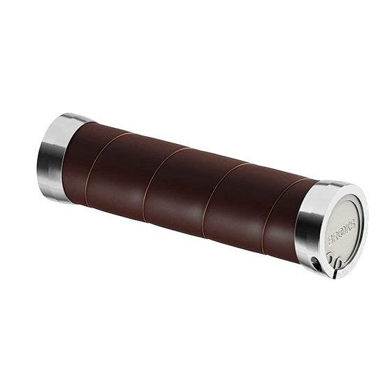 Brooks Slender Leather Grips 130mm Brown