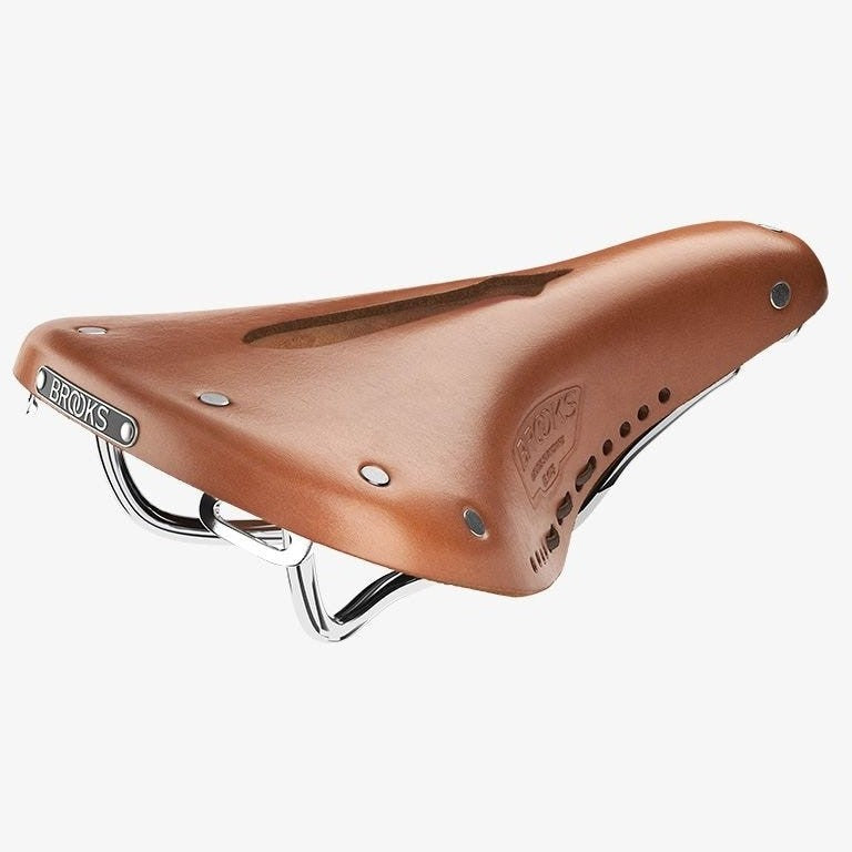 Brooks B17 Carved Short Saddle Honey