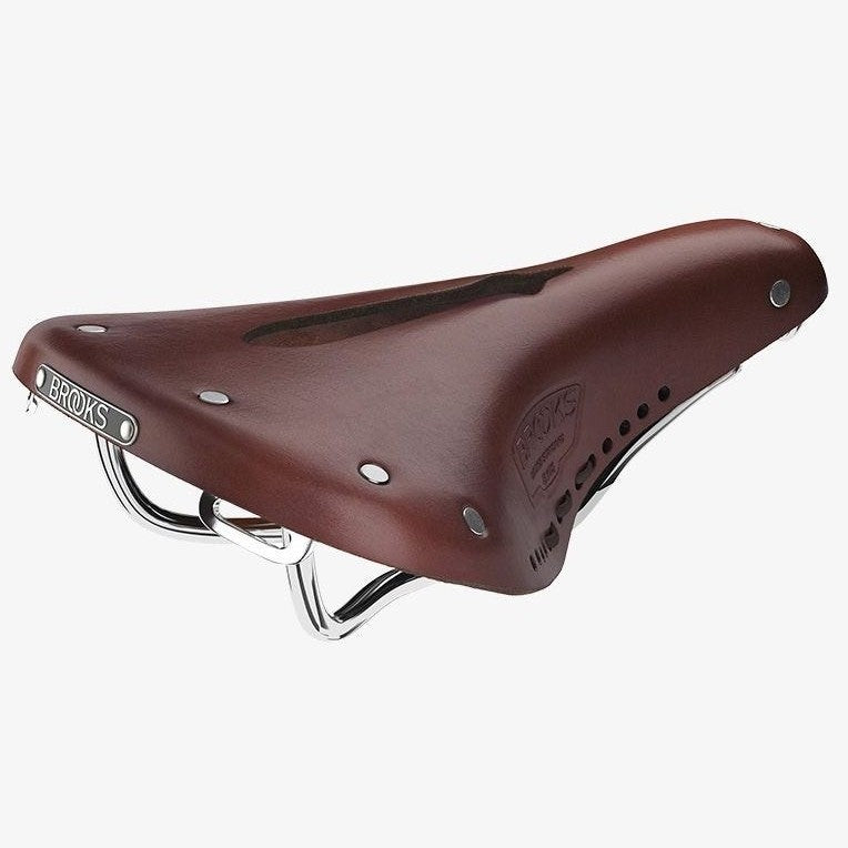 Brooks B17 Carved Short Saddle Brown