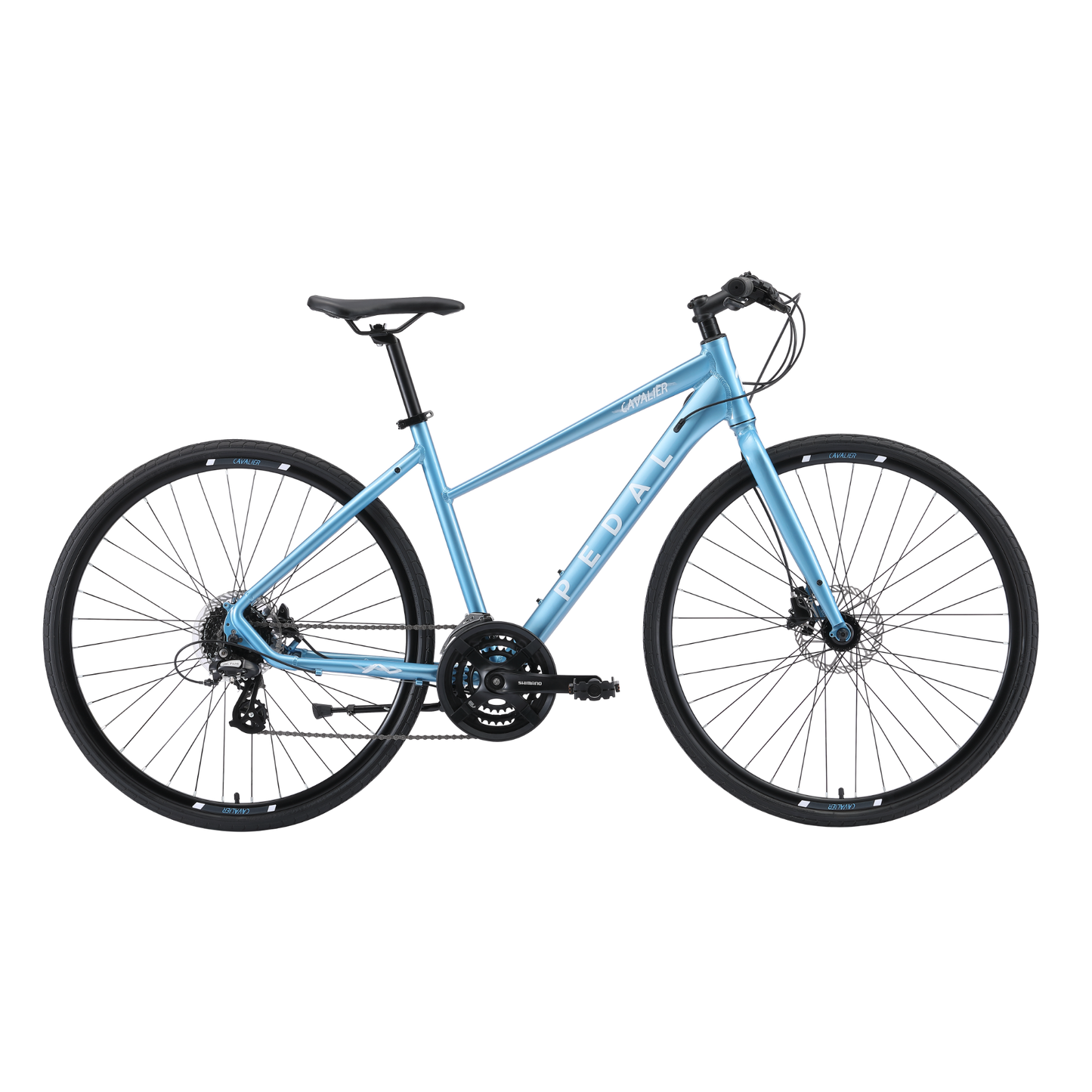 Pedal Cavalier 2 Trapeze HD Flat Bar Road Bike Blue
