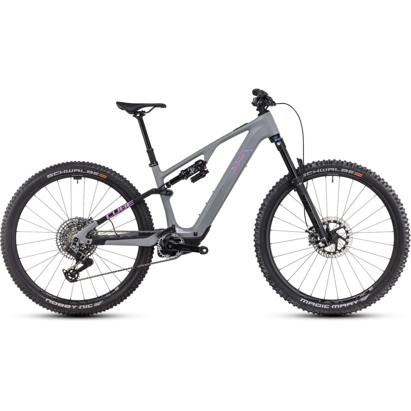 Cube AMS Hybrid ONE44 C:68X TM 400X 29 Electric Trail Bike Swampgrey'n'Purplereflex