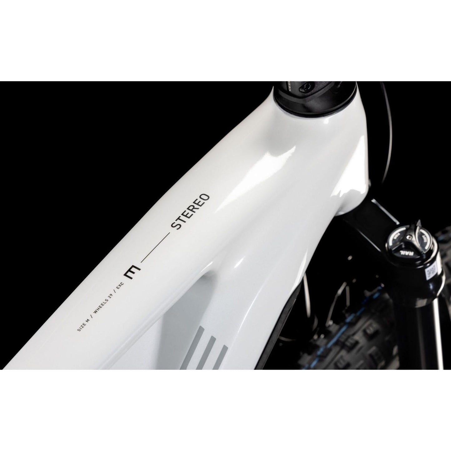Cube Stereo Hybrid ONE44 EXC 800 Electric Enduro Bike Metallicwhite'n'Black