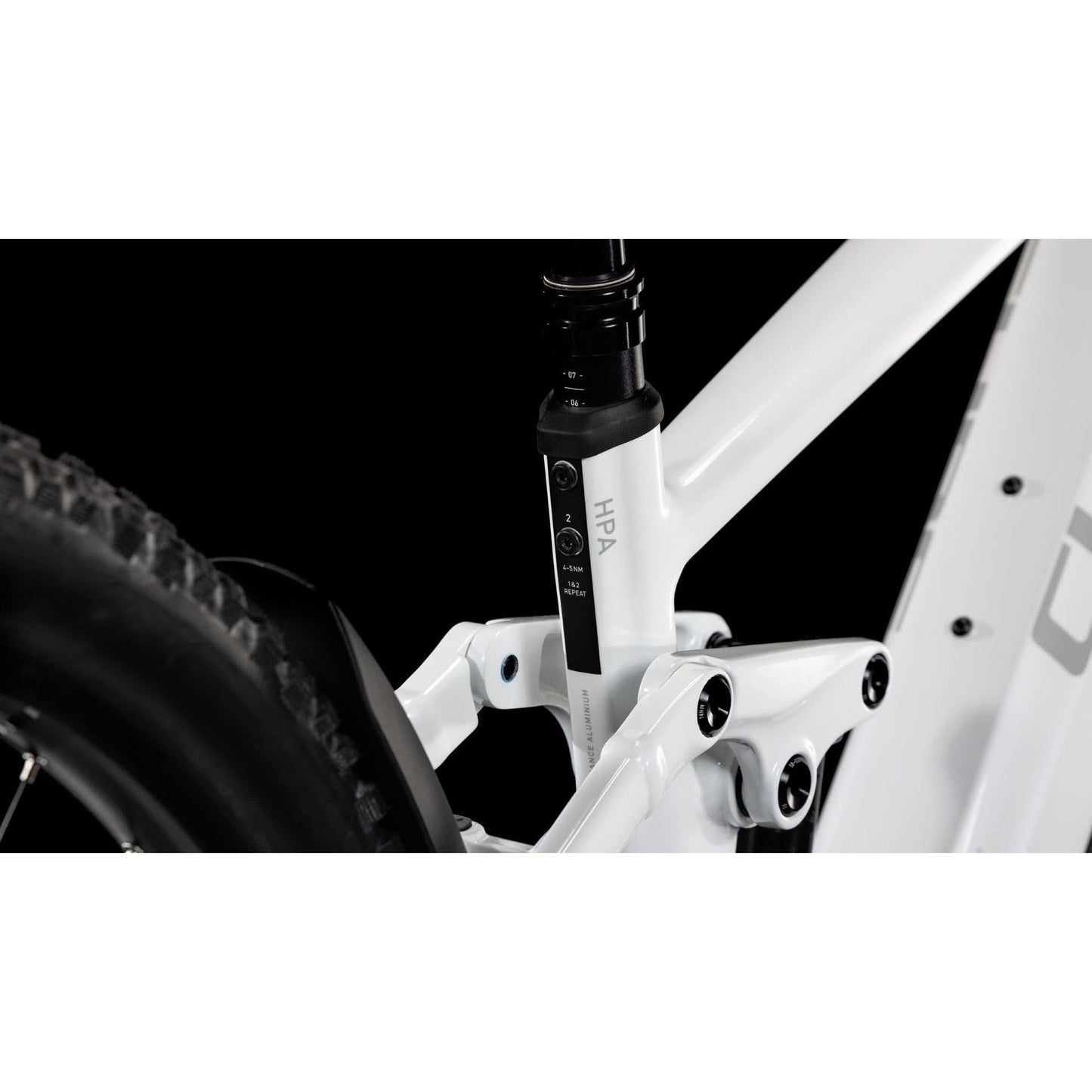Cube Stereo Hybrid ONE44 EXC 800 Electric Enduro Bike Metallicwhite'n'Black