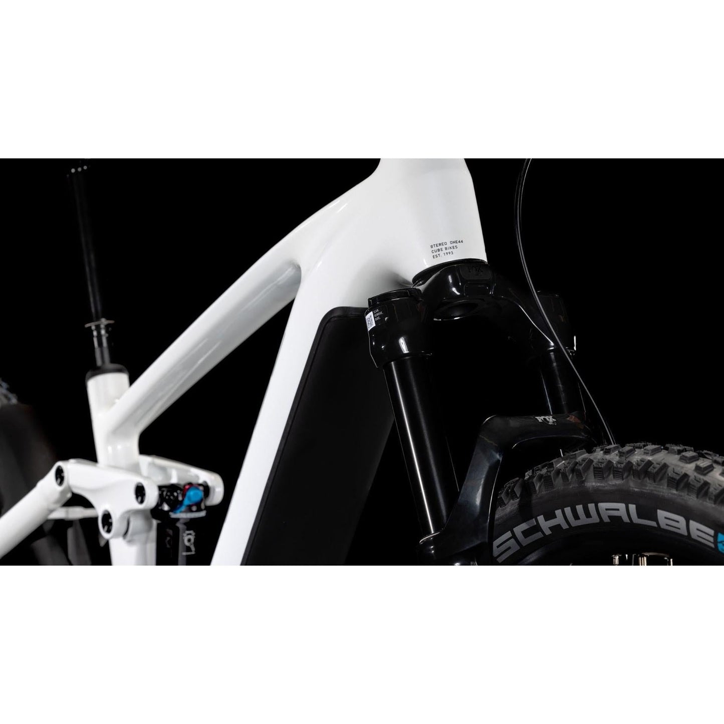 Cube Stereo Hybrid ONE44 EXC 800 Electric Enduro Bike Metallicwhite'n'Black