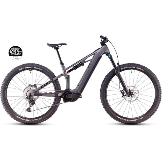 Cube Stereo Hybrid ONE44 HPC SLX 800 Electric Enduro Bike Slabgrey'n'Orange