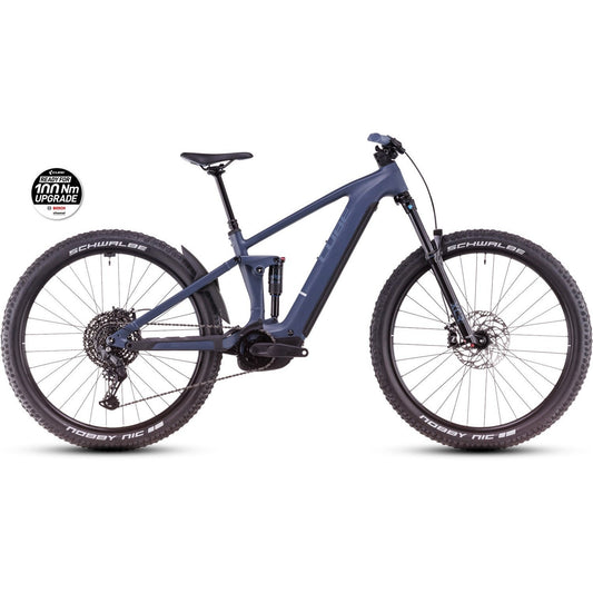 Cube Stereo Hybrid ONE44 Pro 800 Electric Trail Bike Inkgrey'n'Black