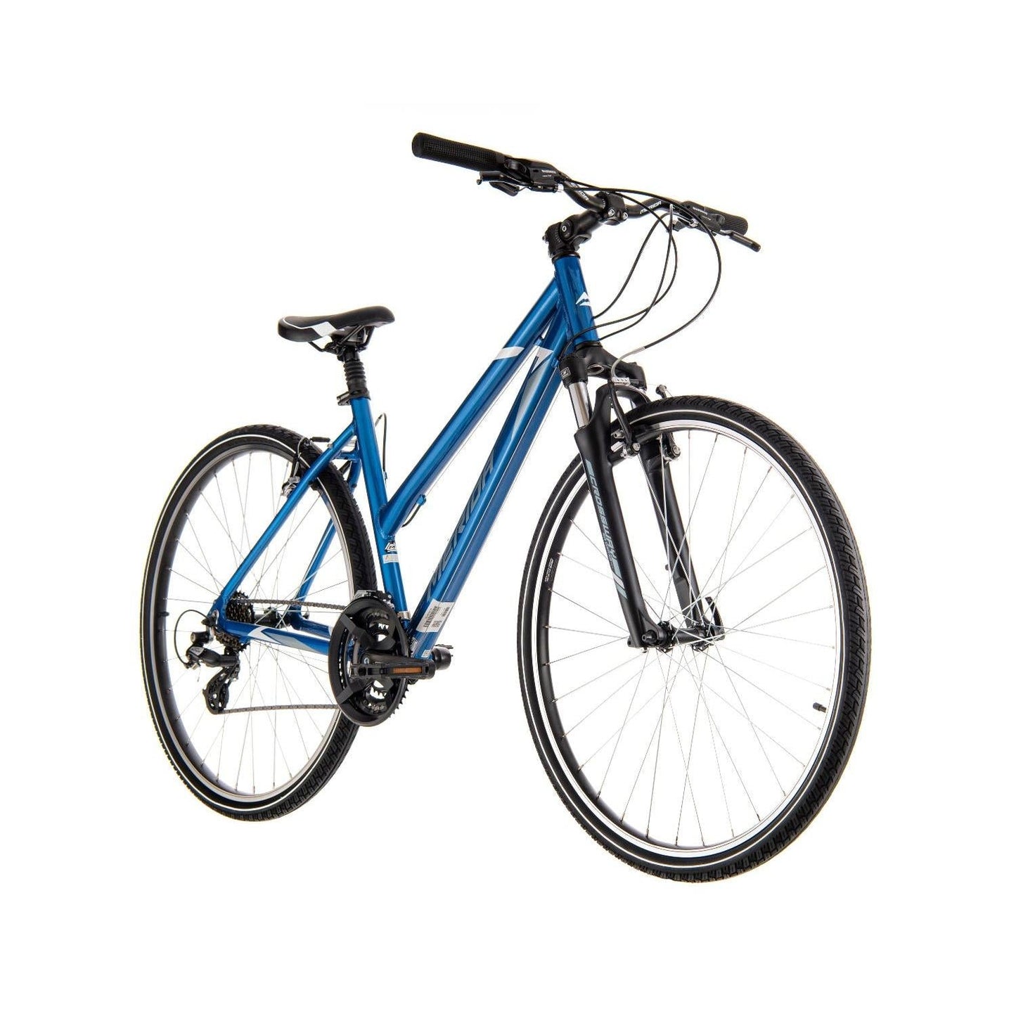Merida Crossway 10-V Hybrid Bike Blue/White