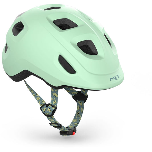 MET Hooray MIPS Kids Helmet Dusted Green with LIGHT