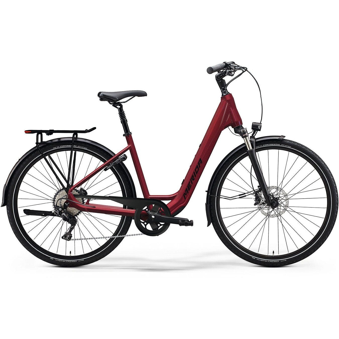 Merida eSpresso Urban 300 EQ Electric Hybrid Bike Dark Strawberry/Black