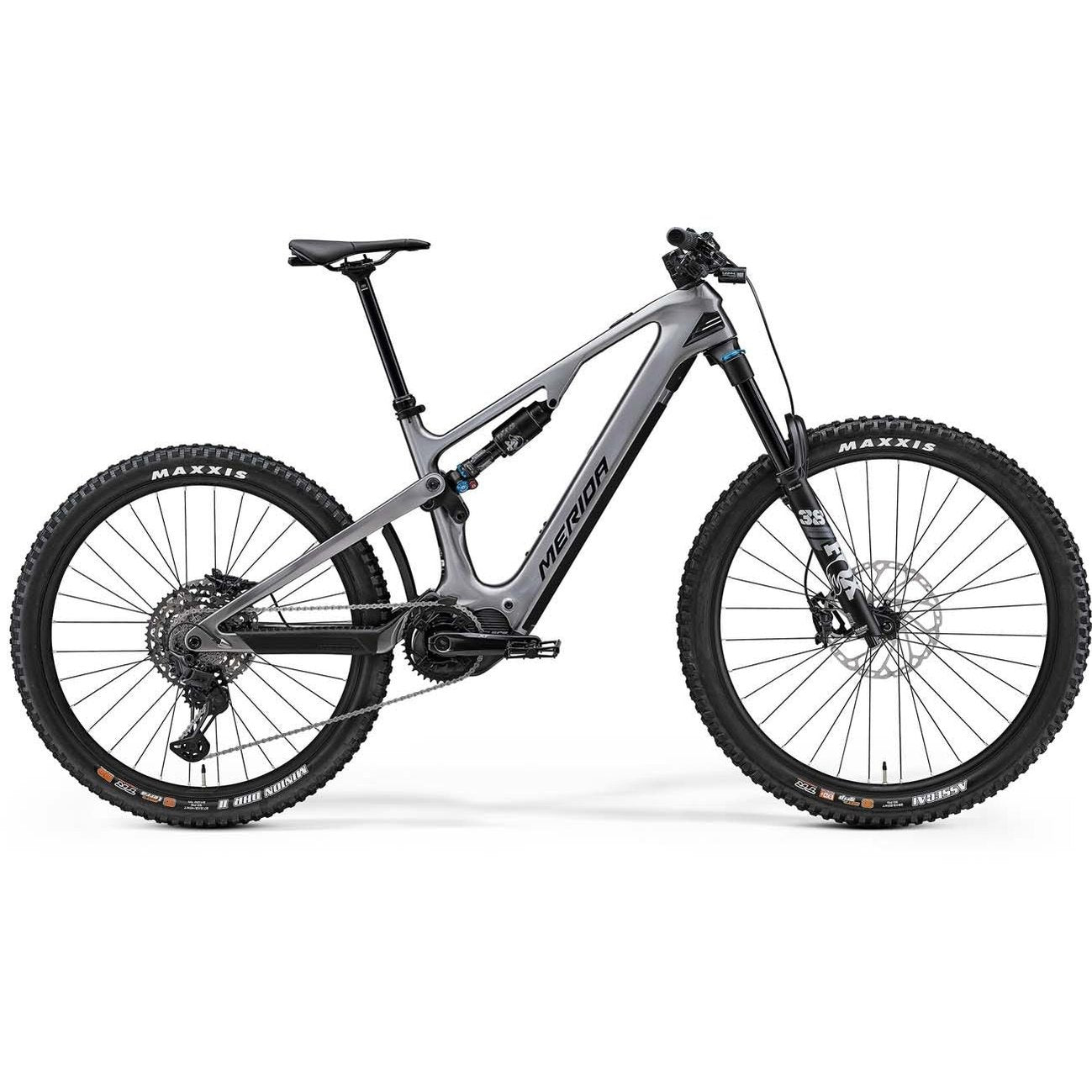 Merida eOne Sixty 7000 Dual Suspension Electric Mountain Bike Gunmetal Grey (Black)