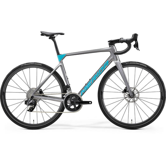 Merida Scultura 7000 Drop Bar Road Bike Gunmetal Grey/Teal