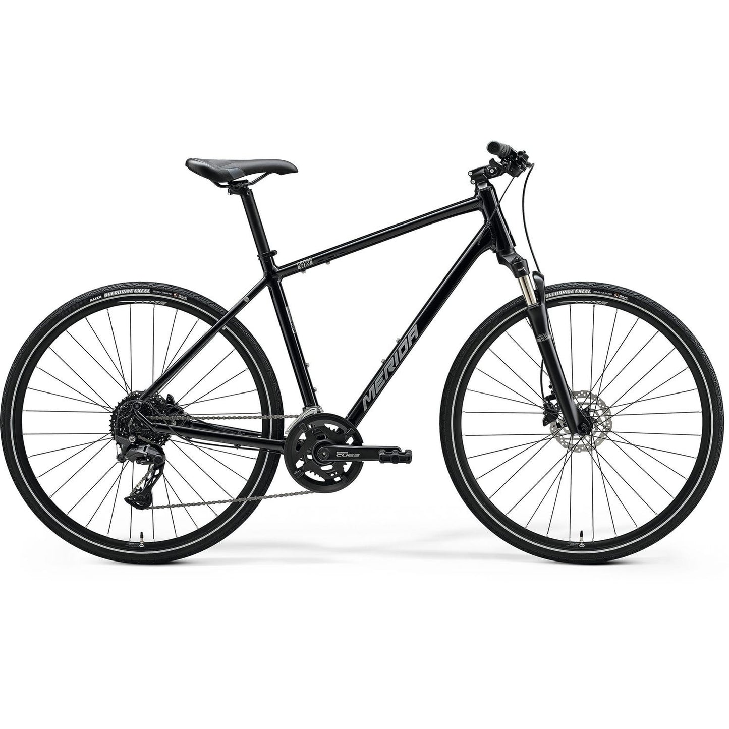 Merida Crossway 300 Hybrid Bike Glossy Black/Silver