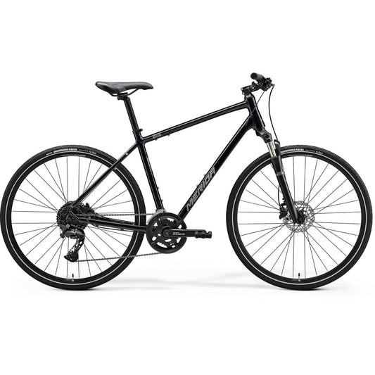 Merida Crossway 300 Hybrid Bike Glossy Black/Silver