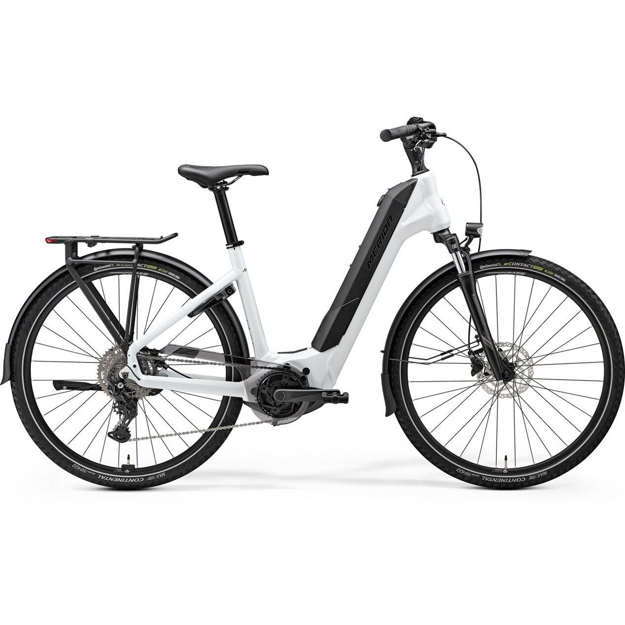 Merida eFloat City 400 EQ Electric Hybrid Bike Pearl White/Gunmetal Grey