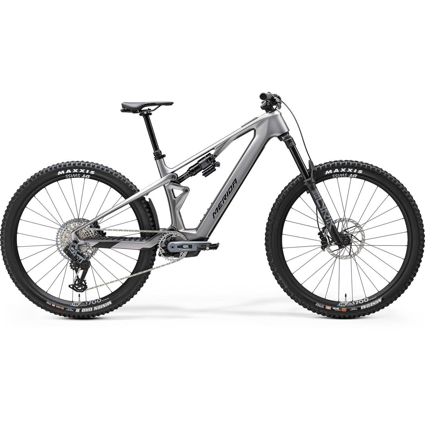 Merida eOne-Sixty SL 8000 Electric Enduro Bike Gunmetal Grey/Black