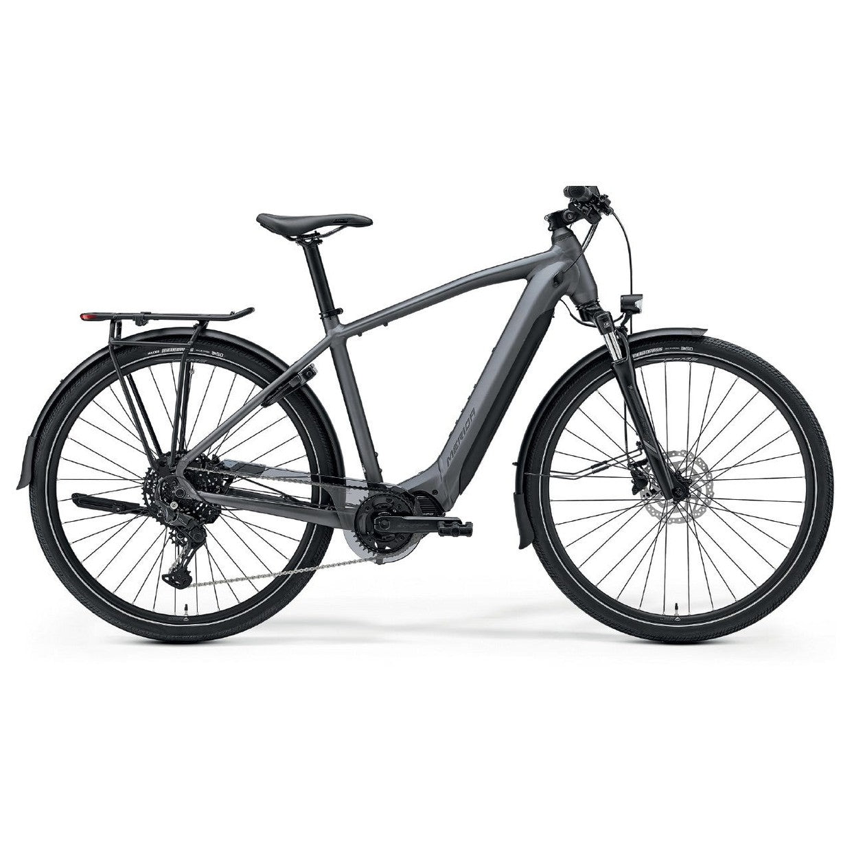 Merida eSpresso 500 EQ Electric Hybrid Bike 630WH Battery Matte Dark Silver/Black