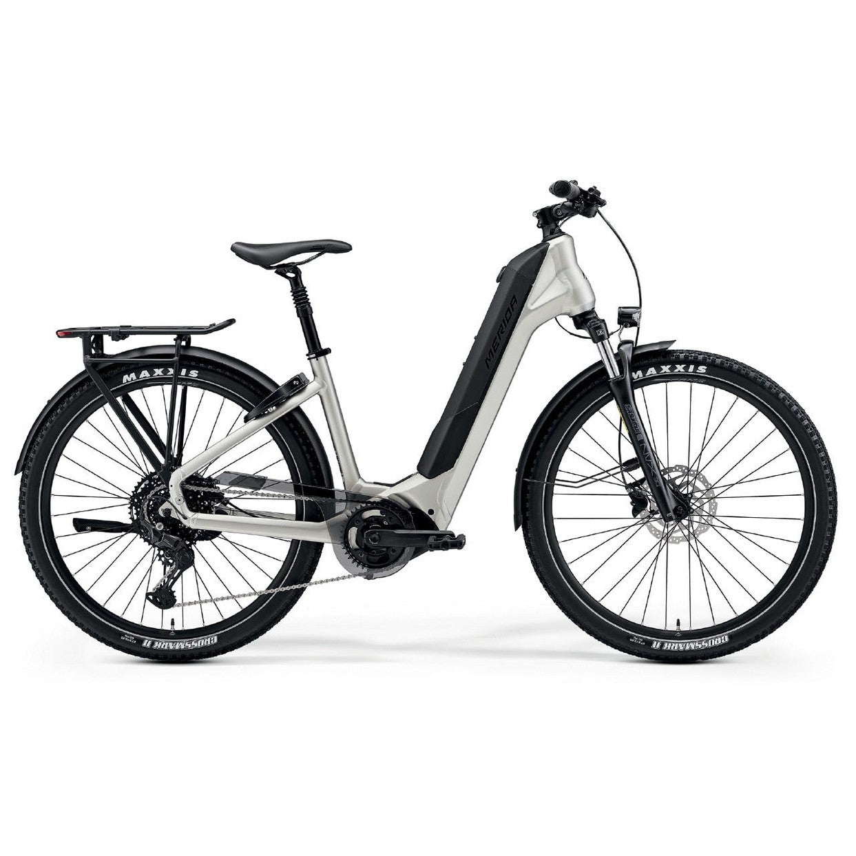 Merida eSpresso CC 500 EQ 630Wh Electric Hybrid Bike Silk Titan-Black