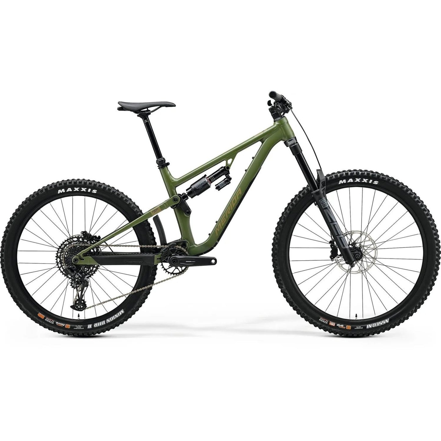 Merida One-Sixty 700 Enduro Bike Silk Anaconda Green/Brown