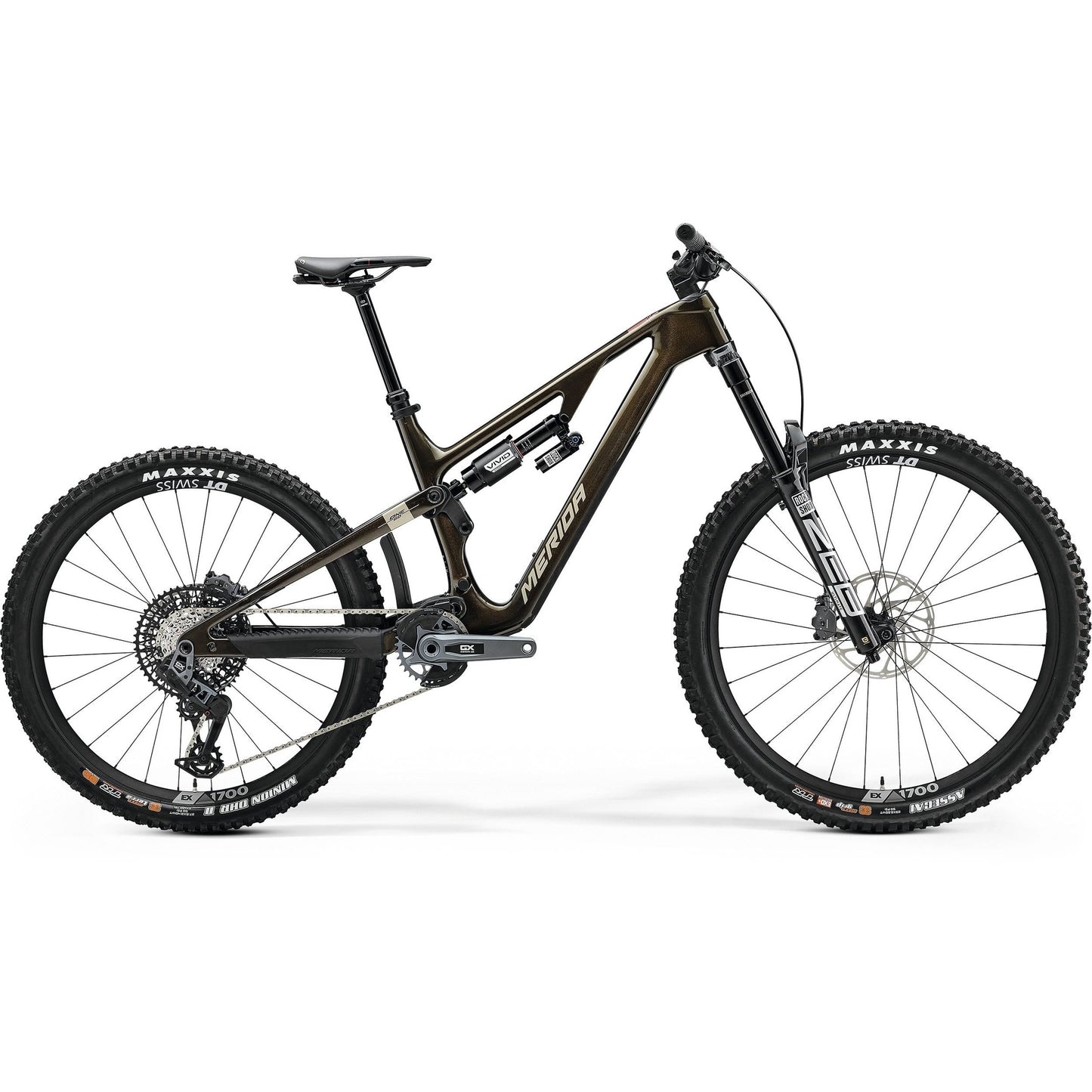 Merida One-Sixty 8000 Enduro Bike Guarded Gold/Cream