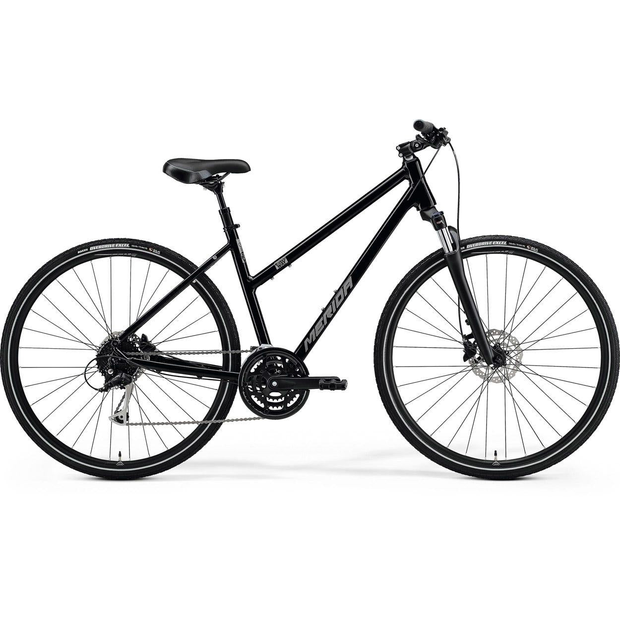 Merida Crossway 100 Hybrid Bike Glossy Black/Matt Silver