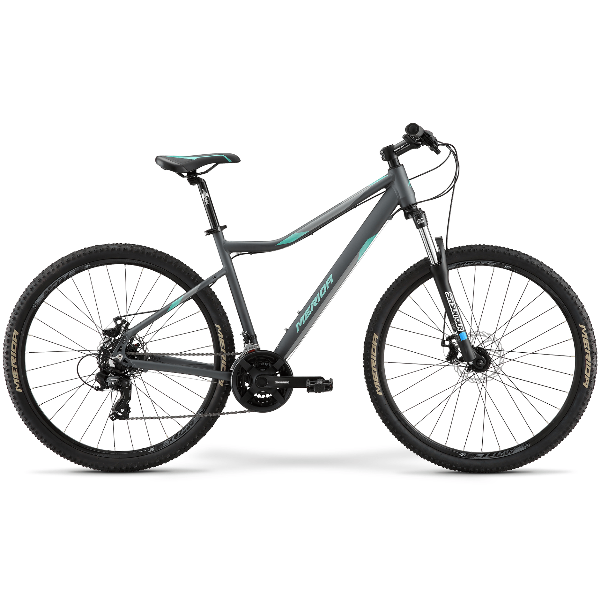 Merida Matts MD Mountain Bike Anthracite/Teal/Black – Bicycle