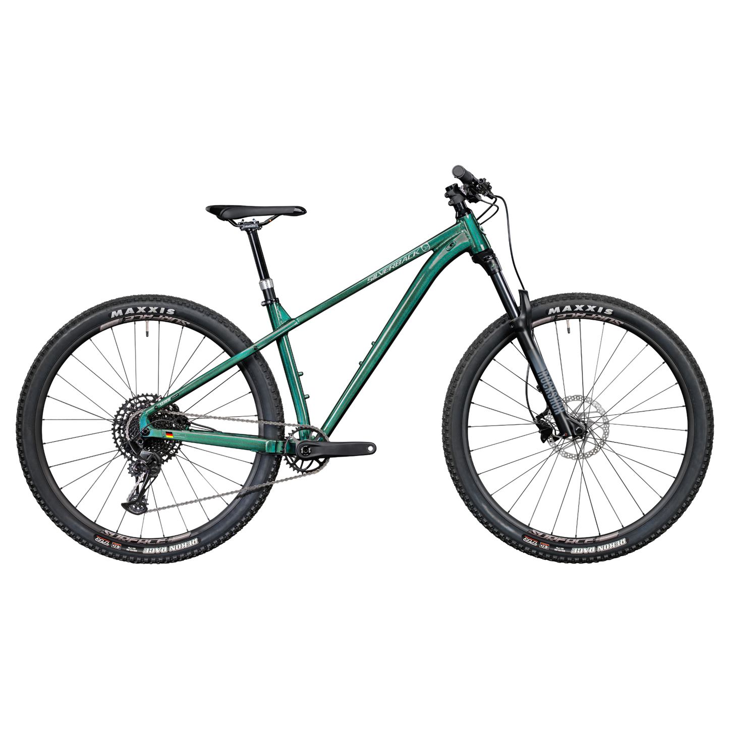 Silverback Slade Expert Hard Tail Mountain Bike Green/Silver/Black