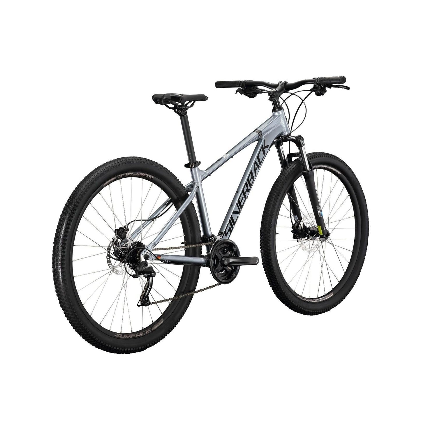 Silverback Stride HD Hardtail Mountain Bike 27.5'' Silver/Black