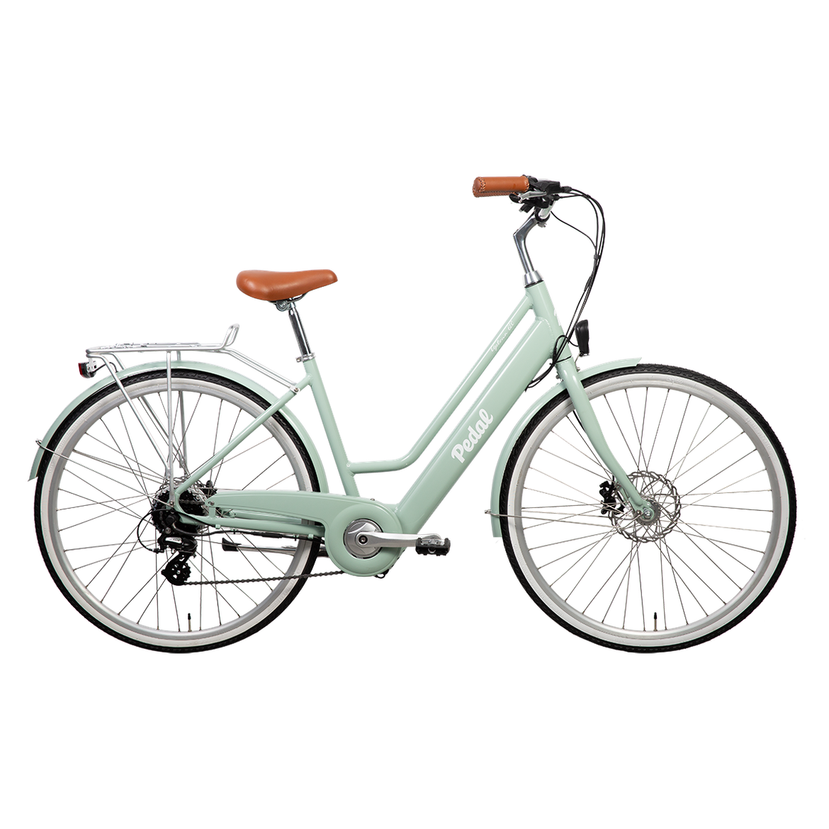 Pedal Uptown ELC V2 Electric Vintage Cruiser Bike Sage
