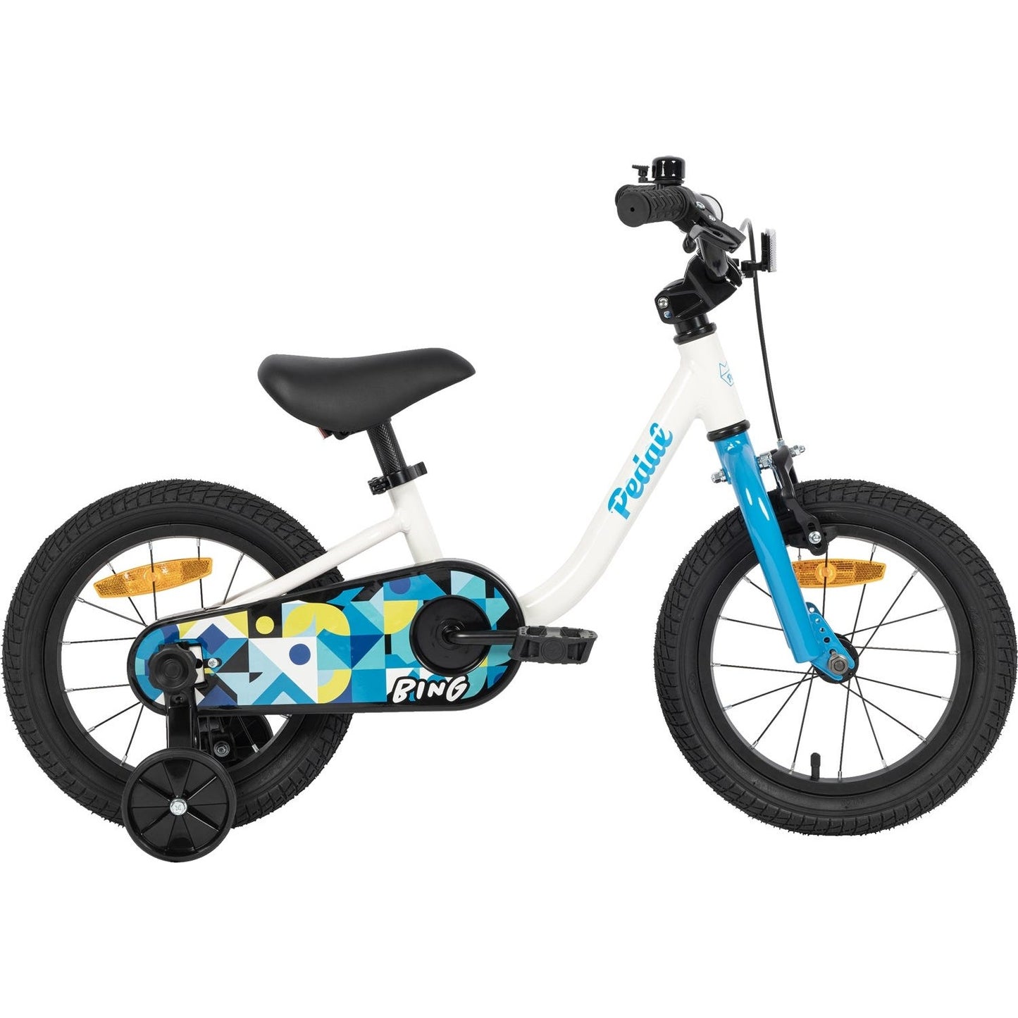 Pedal Bing 14'' Kids Bike White/Blue