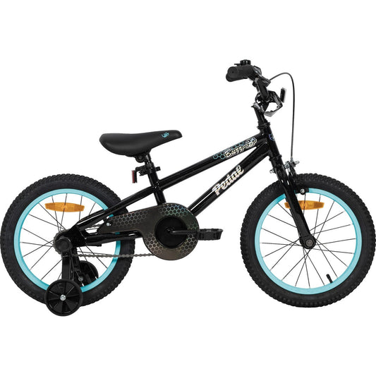 Pedal Buzz Steel 16'' Kids Bike Sprinkles Black/Blue