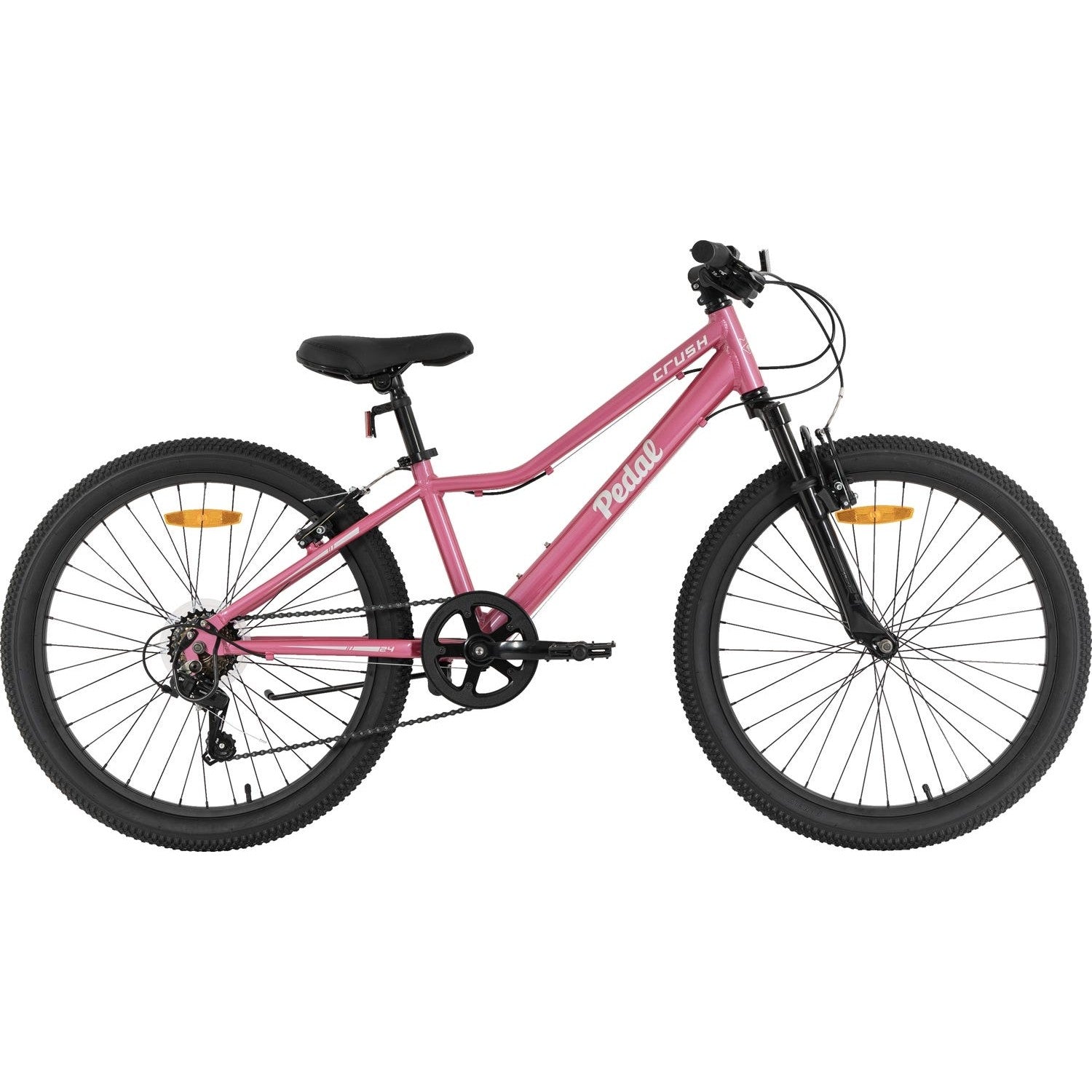 pedal crush Pedal Crush 24'' Kids Bike Pink Grey – Bicycle Centre